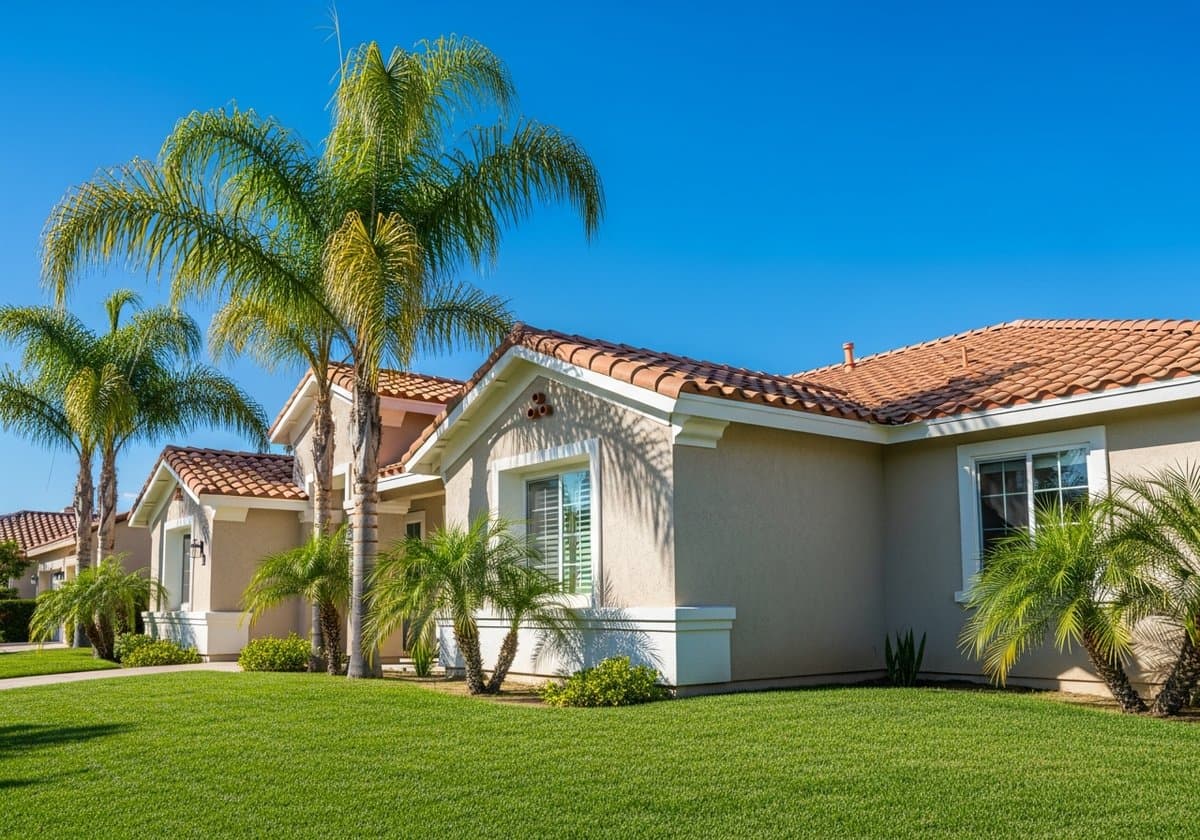 Exterior painting — freshly painted Orange County home
