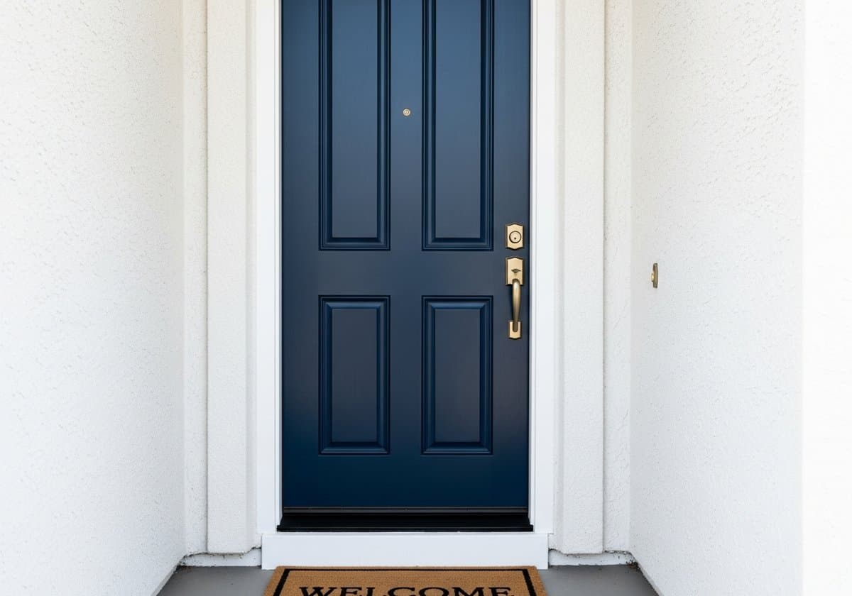 Exterior trim and front door painting